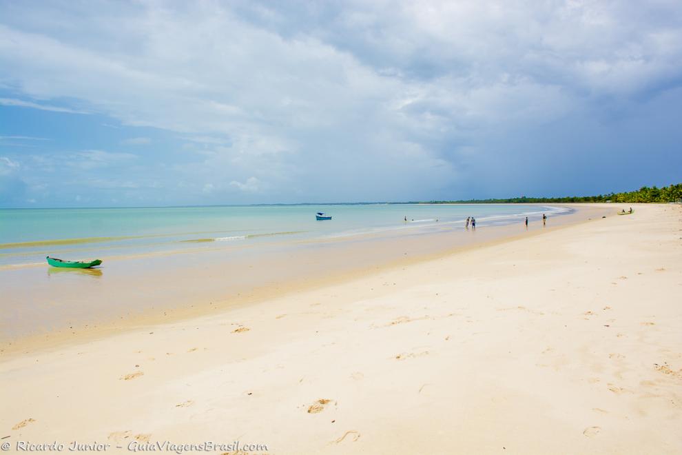 Imagem da praia linda e paradisíaca de Corumbau em Caraiva.